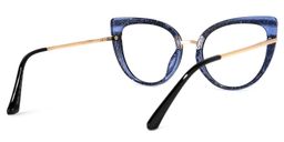 Acacia Schwarze Blaue Cateye Brille3