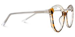 Casondra Braun-Tortoise Klar Cateye Brille2