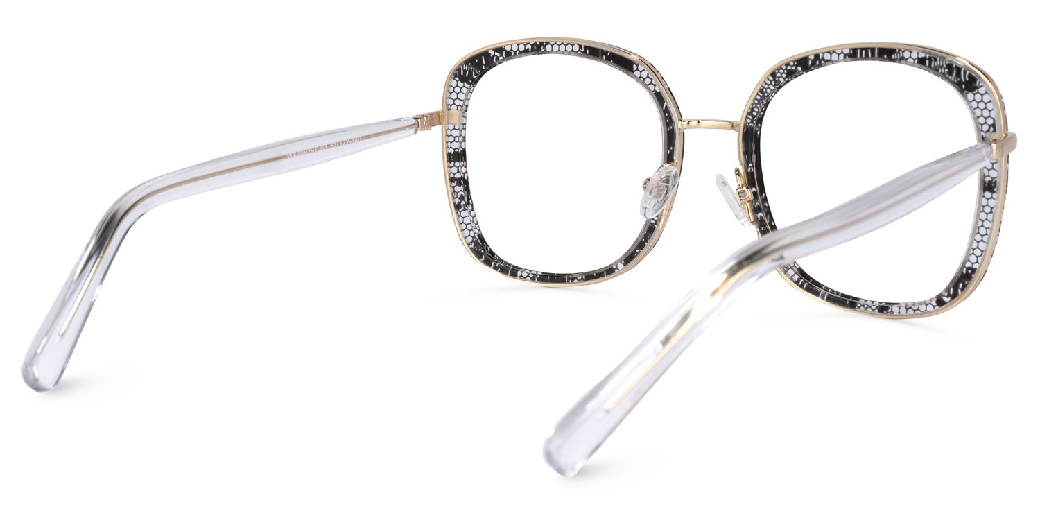 Mindset Schwarze Rechteckige Brille4