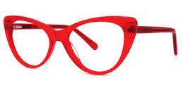 Charis Rot Cat Eye Brille1