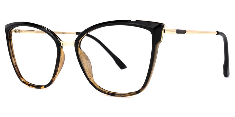 Imlah Schwarz Cateye Brille