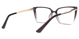 Karrie Dunkellila Quadratisch Brille3