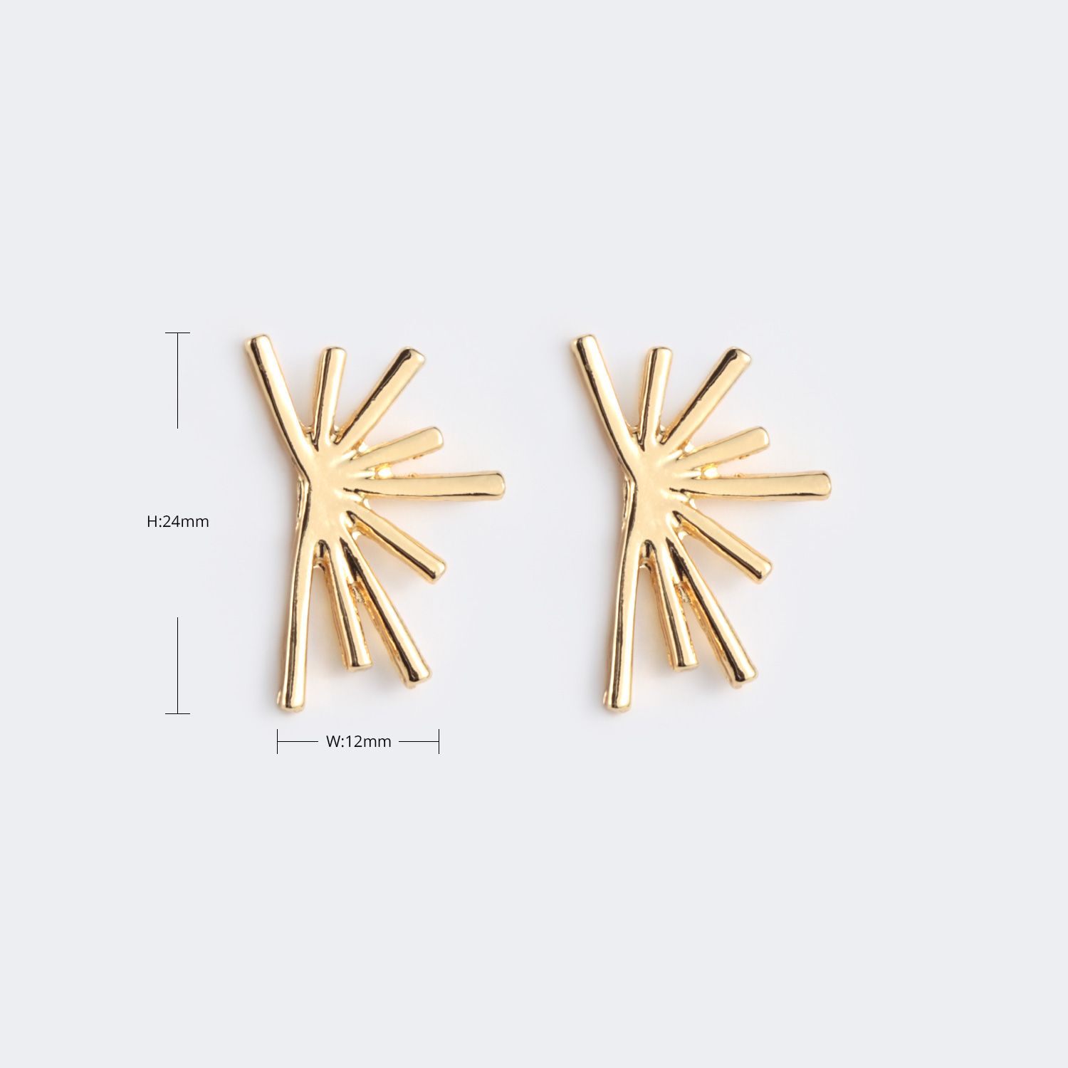 Vintage Gold Geometrisch Ohrringe3