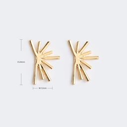 Vintage Gold Geometrisch Ohrringe3