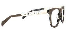 Yesenia Dunkelbraun Quadratisch Brille3