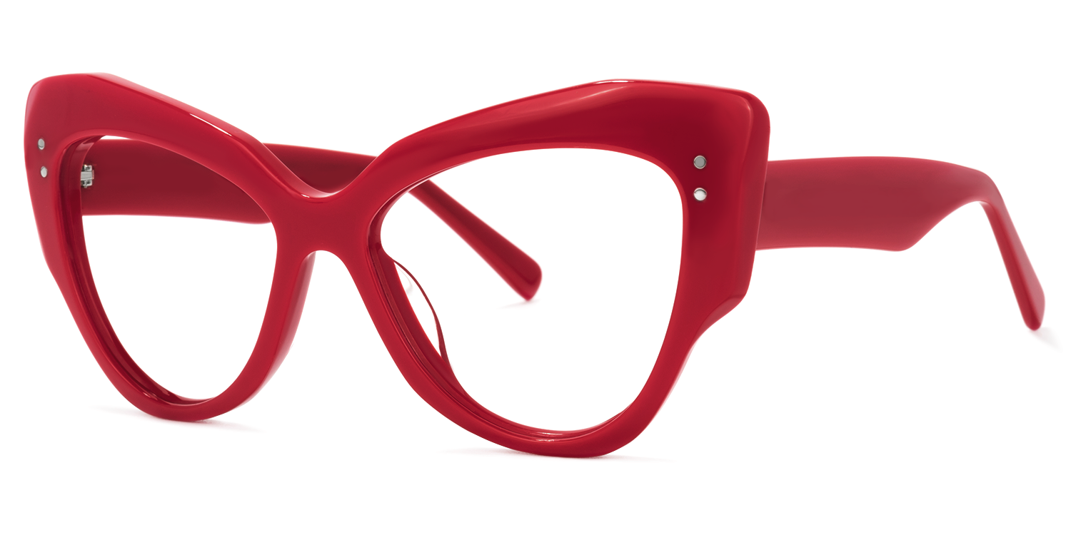 Keanu Rot Cateye Brille1