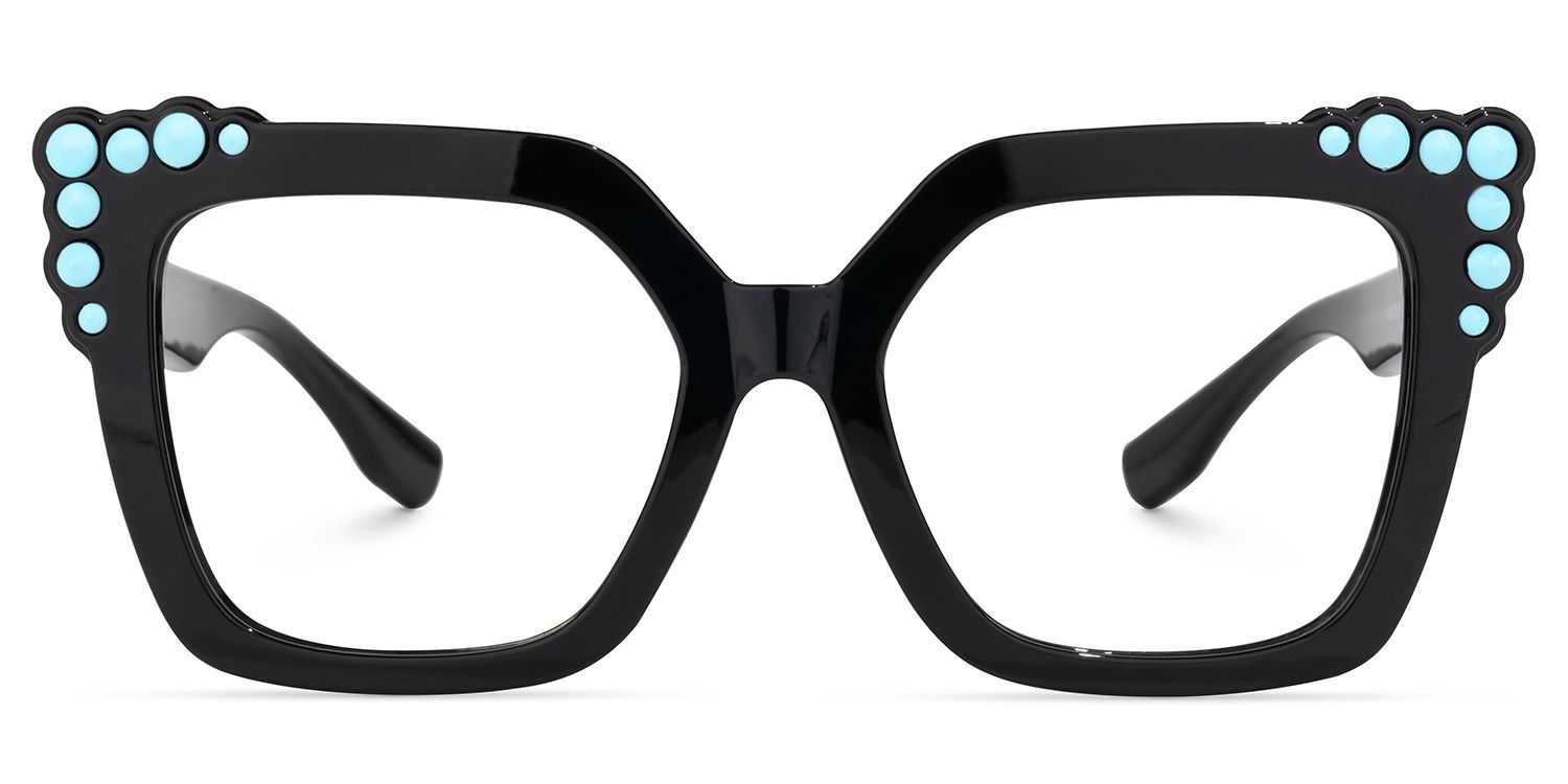 Trey Schwarz Quadratische Brille0