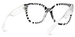 Trisha Schwarz Quadratisch Brille5