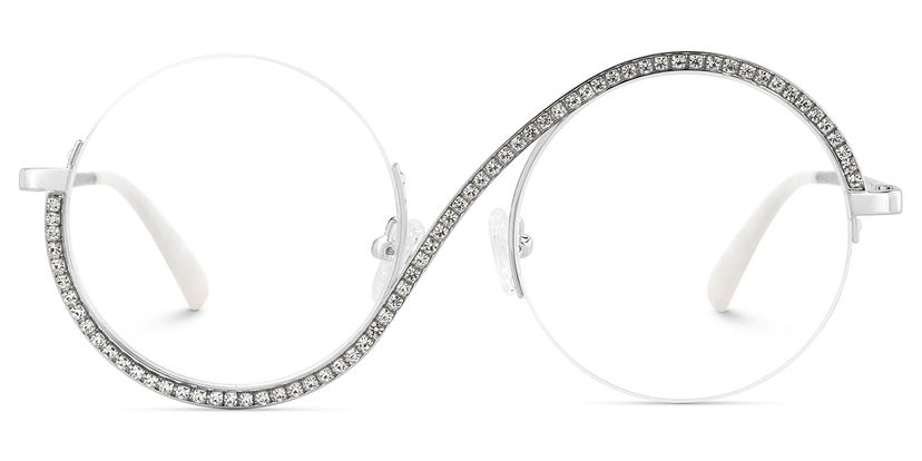 Alina Silber Rund Brille