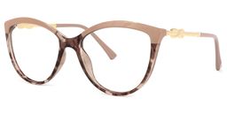 Omari Braune Tortoise Cateye Brille1