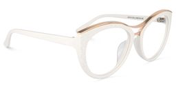 Carol  Weiß Cat Eye Brille2