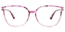 Walden Blumendruck-Rosa Quadratisch Brille0