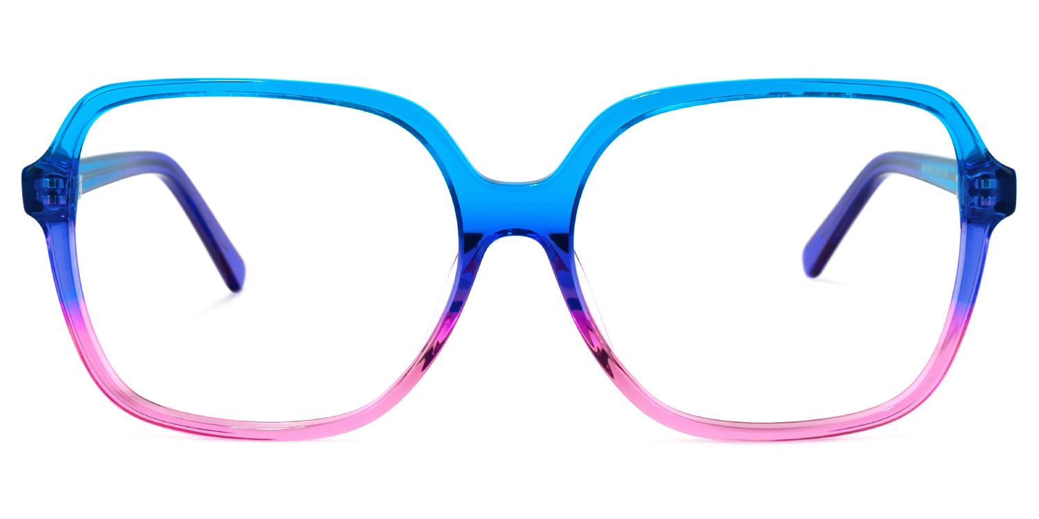 Lollipop Blau Lila Quadratische Brille0