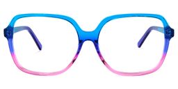 Lollipop Blau Lila Quadratische Brille0