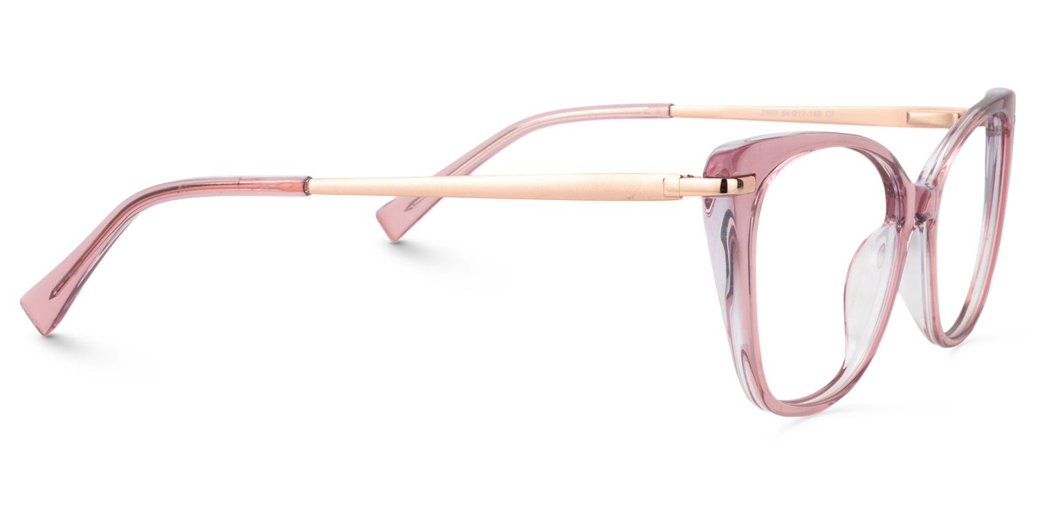 Chanda Rosa Klar Cateye Brille2