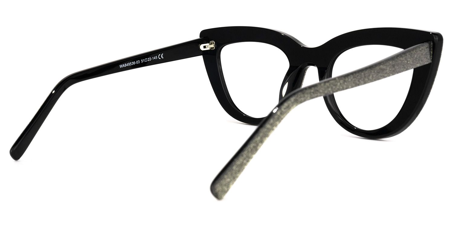 Montijo Schwarze Cateye Brille3