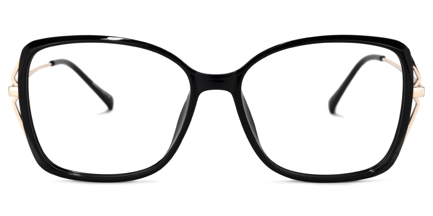 Fulleord Schwarz Quadratisch Brille0