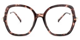 Quinn Tortoise Quadratische Brille0
