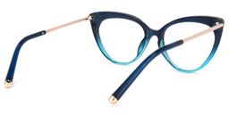 Alivia Blau Cat Eye Brille4