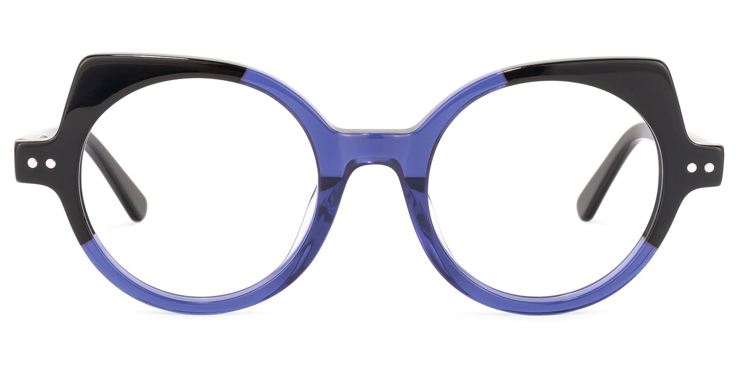 Gilbert Blau-Schwarz Cateye Brille0