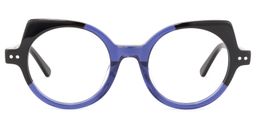 Gilbert Blau-Schwarz Cateye Brille0