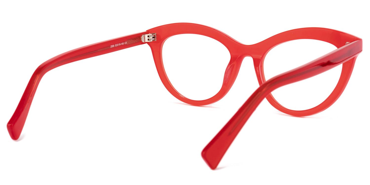Fairy Rote Cateye Brille4