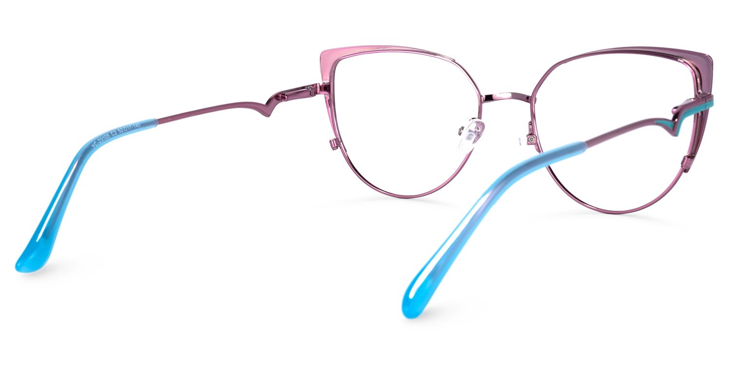 Jona Lila Blau Cateye Brille4