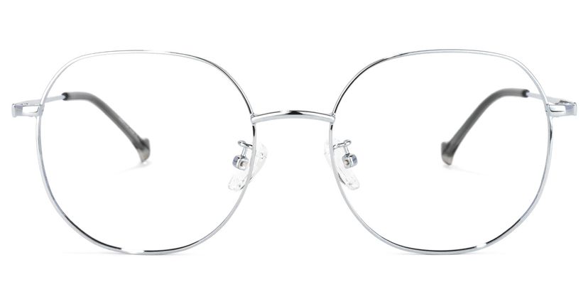 Qusay Silber Rund Brille