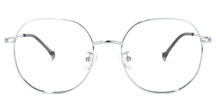 Qusay Silber Rund Brille