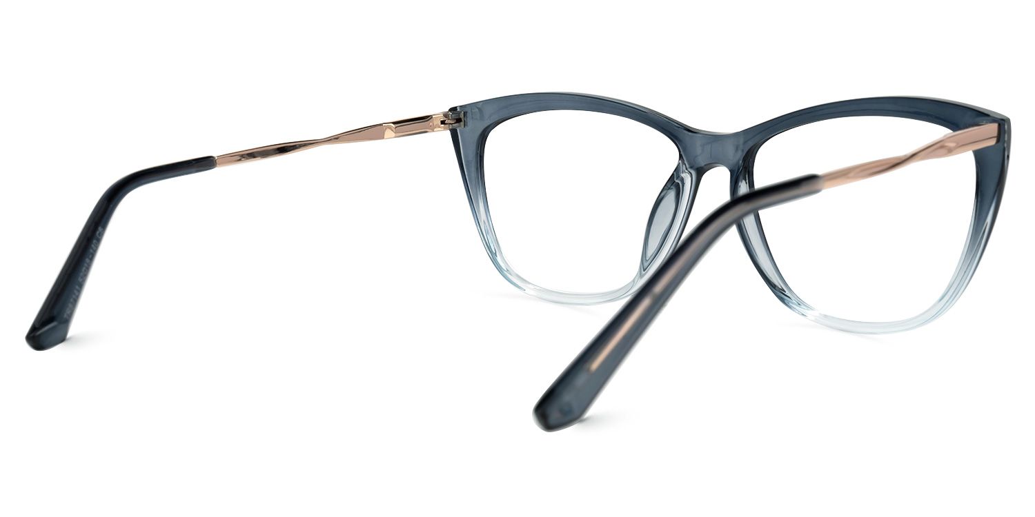 Hannah Blau Klar Cateye Brille2