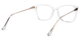 Forest Weiß Klar Cateye Brille4