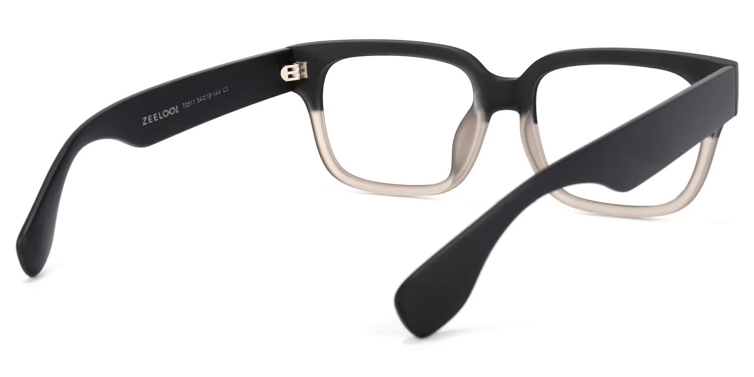 Colin schwarz grau rechteckige Brille4