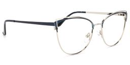 Faust Dunkelblau Cateye Brille1