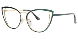 Eras Grün Cat Eye Brille2