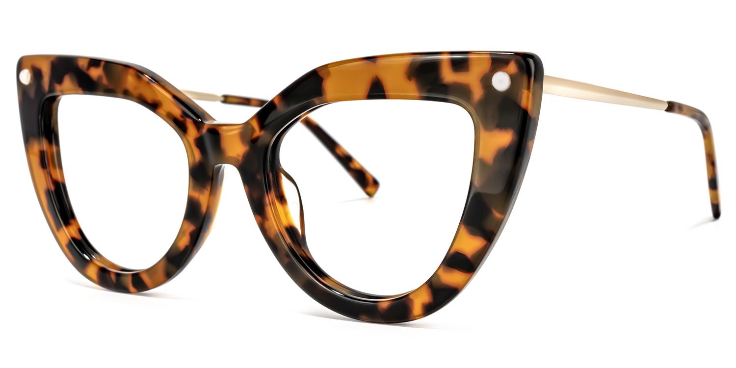 Garbo Braun-Tortoise Cateye Brille1