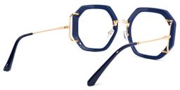 Bancroft Geometrische Tief Blau Brille4