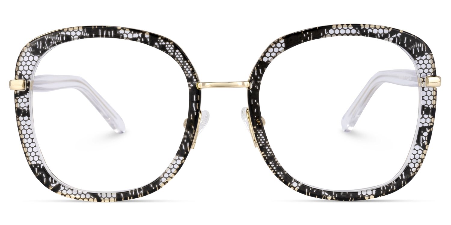 Mindset Schwarze Rechteckige Brille0