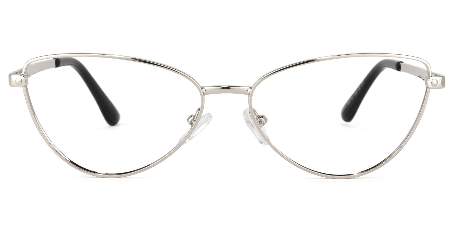 Bettina Silber Cat Eye Brille0