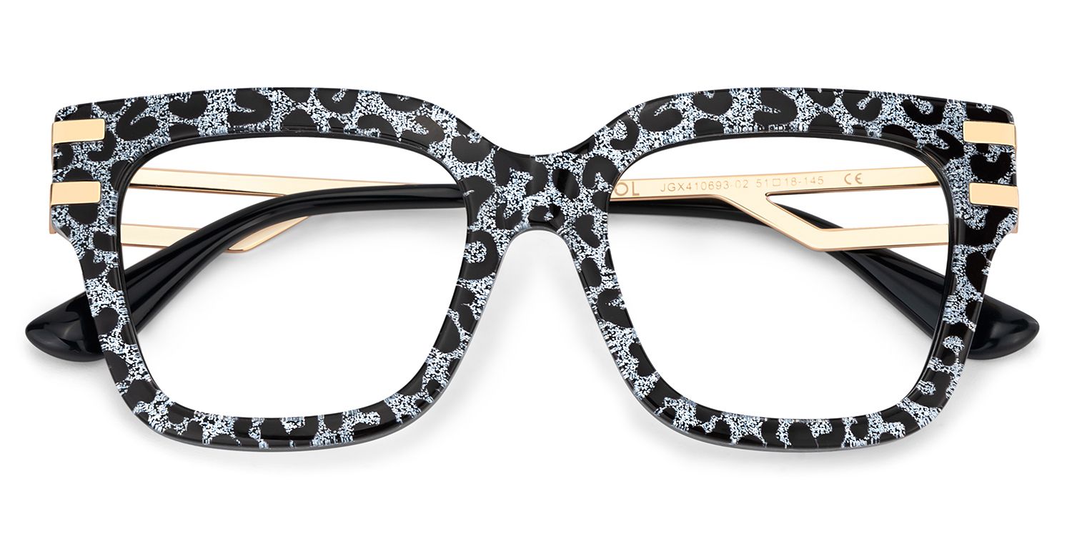 Lidia Grau-Leo Quadratisch Gemischte-Materialien Brille4