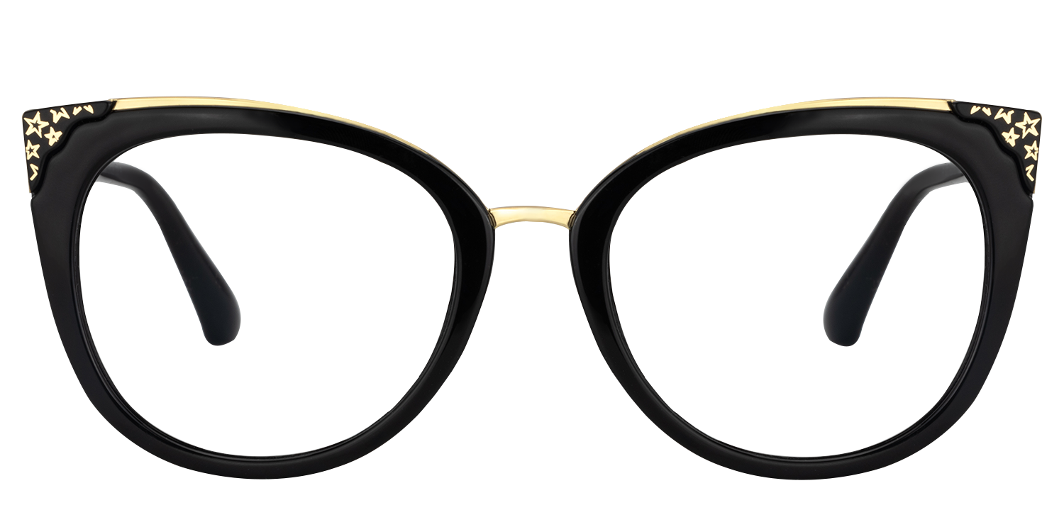 Dalton Schwarz Cateye Brille0
