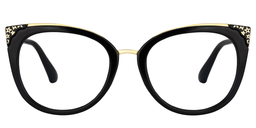 Dalton Schwarz Cateye Brille0