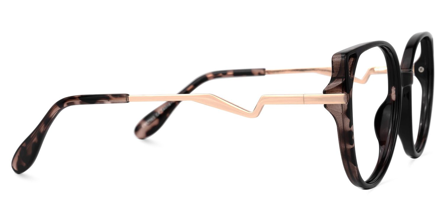 Hinkson Schwarz-Tortoise Cateye Brille3