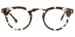 Abigail Schwarz-Tortoise Rund Brille0