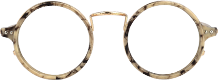 Hadassah Gelbe Runde Brille0
