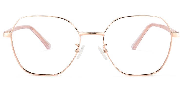 Perry Gold Geometrisch Brille