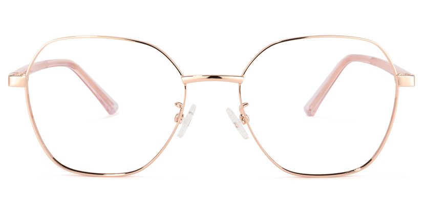 Perry Roségold Geometrisch Brille