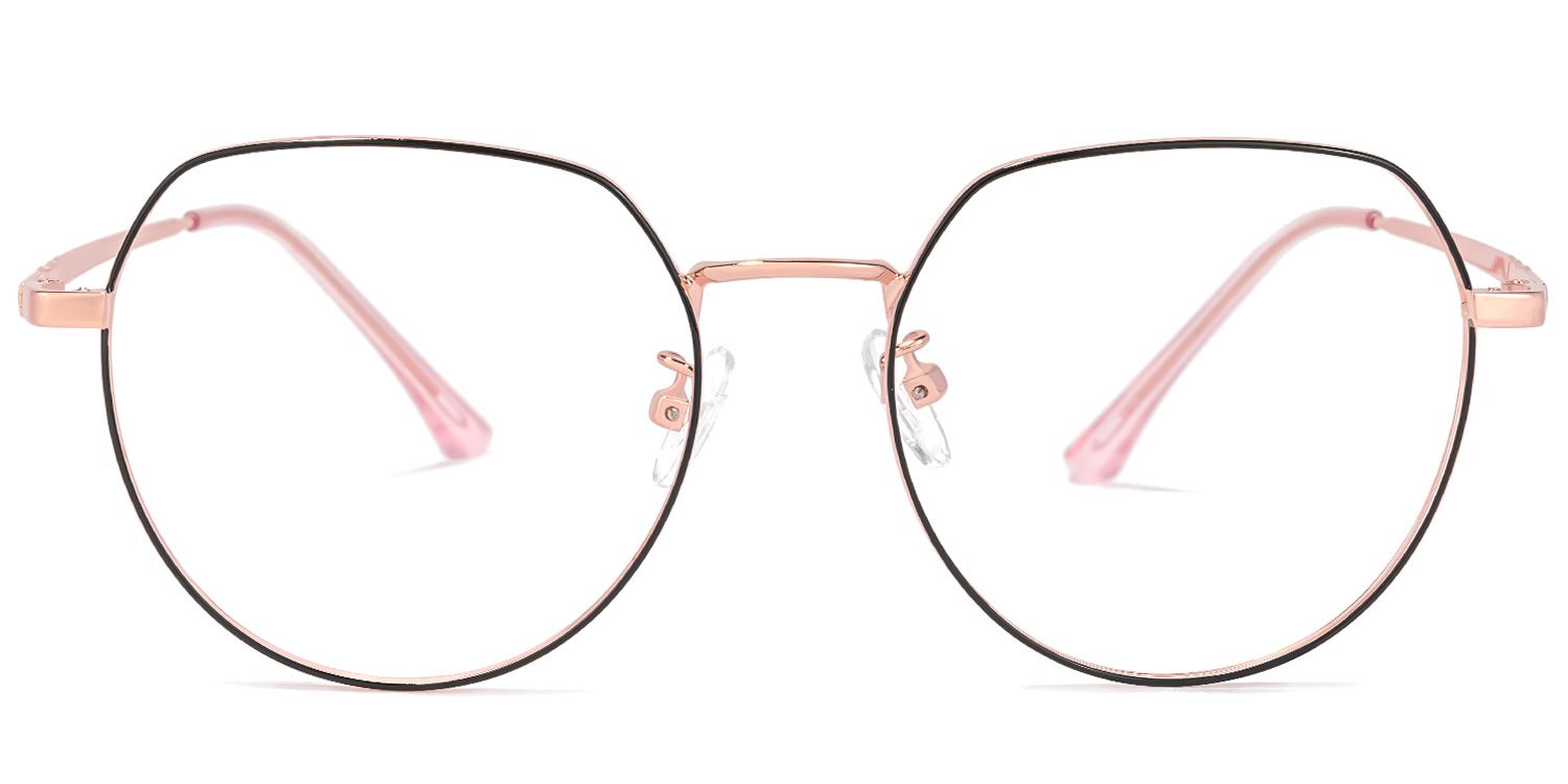 Keart Rosa-Schwarz Geometrisch Brille0
