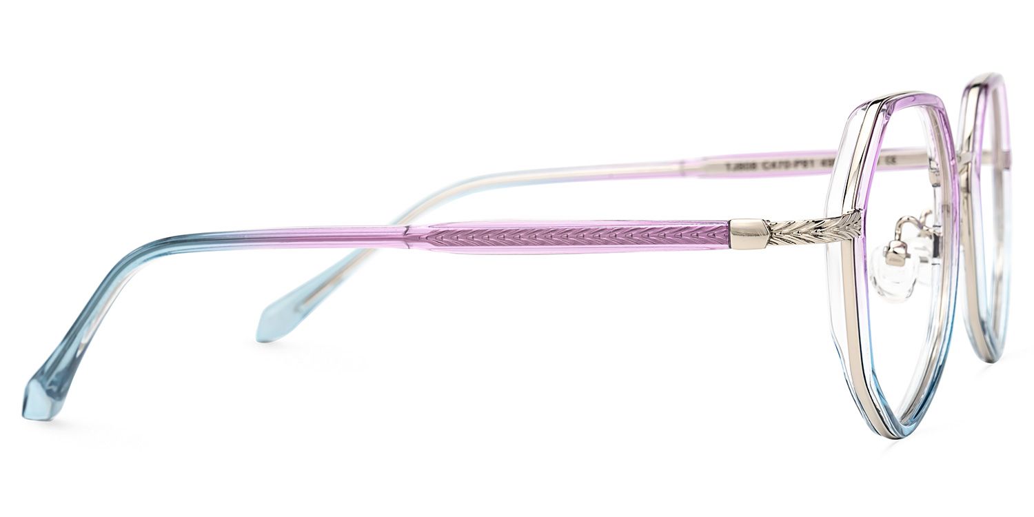 Randa Lila-Blau Geometrisch Brille3