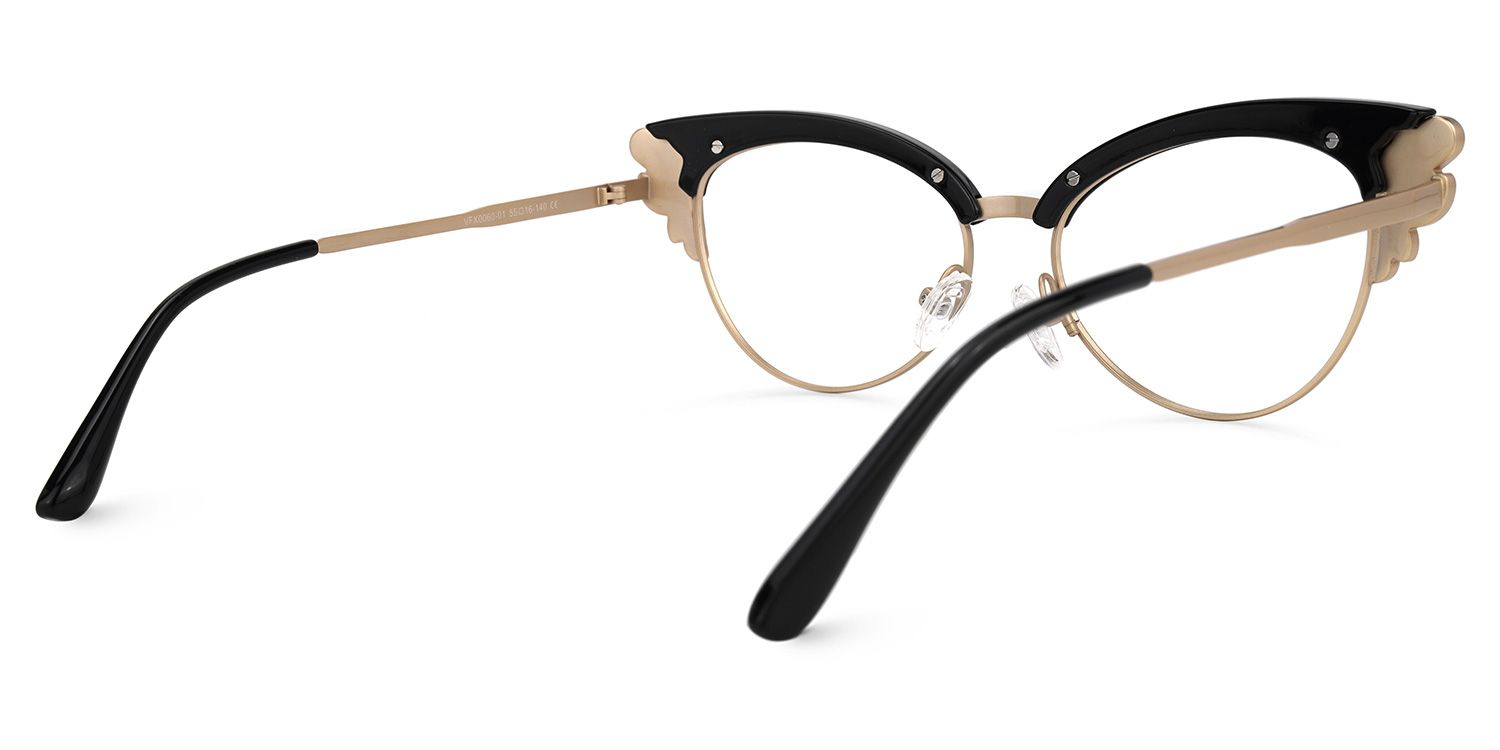 Hearn Schwarz Cateye Brille3