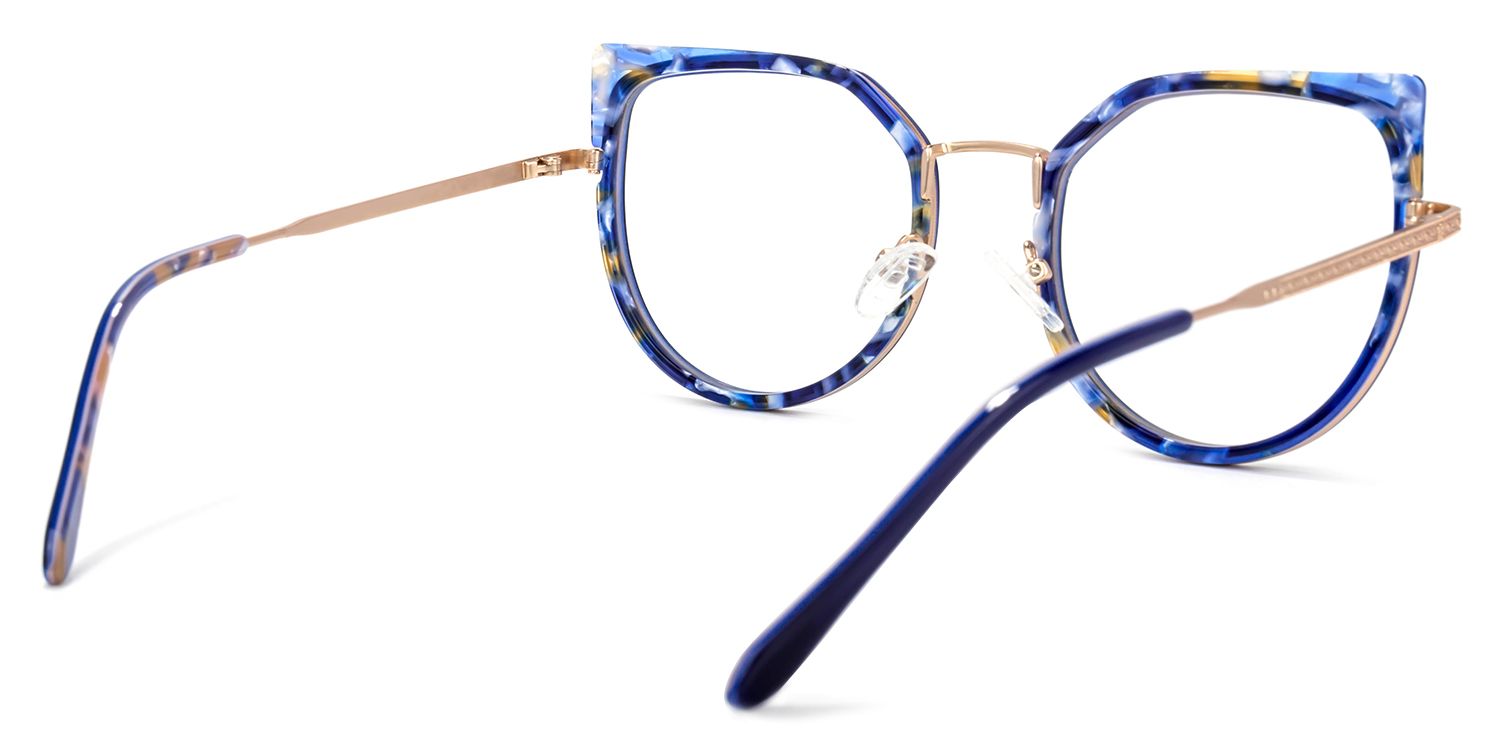 Felix Dunkelblau Cateye Brille4